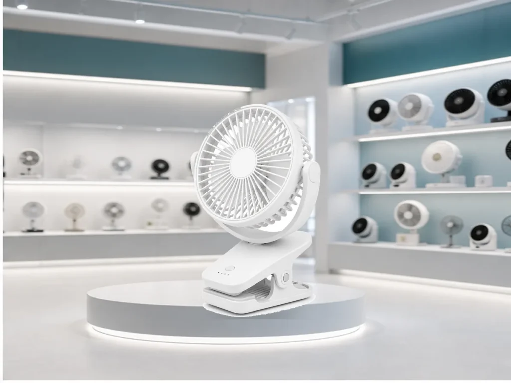 Ventilador recargable con clip al por mayor gallery image 3