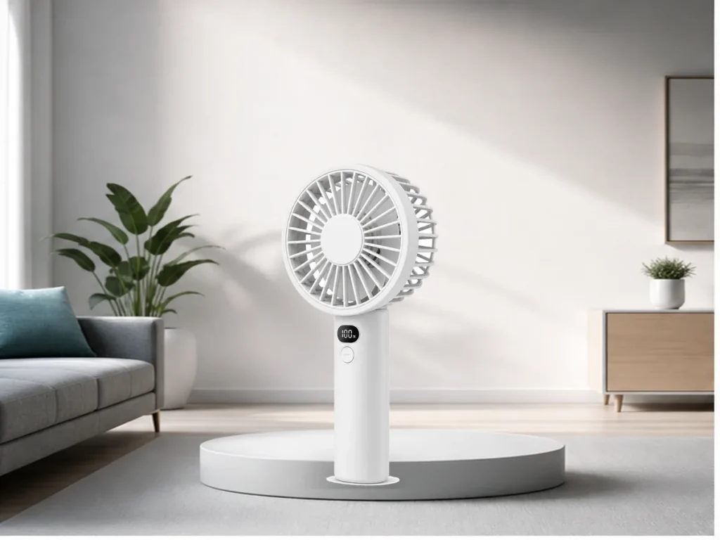 Ventilador portatil digital OEM gallery image 2