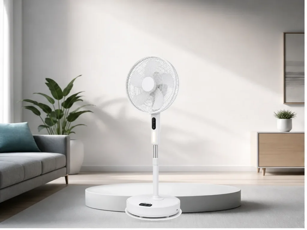 مروحة ستاند قابلة للشحن مع ضوء LED لـ OEM gallery image 2