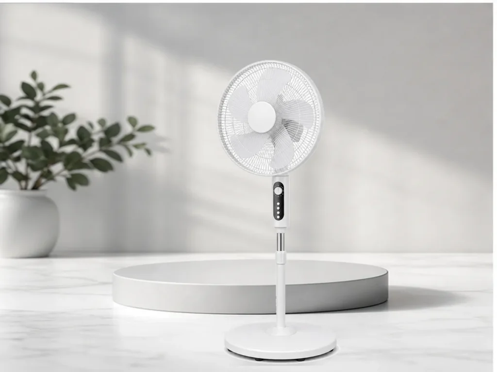 Ventilador de pedestal de 16 pulgadas con temporizador para exportación gallery image 4