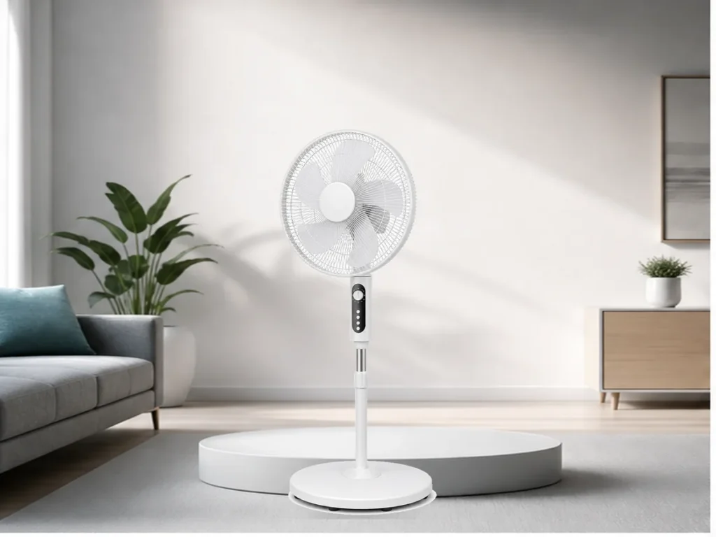 Ventilador de pedestal de 16 pulgadas con temporizador para exportación gallery image 2