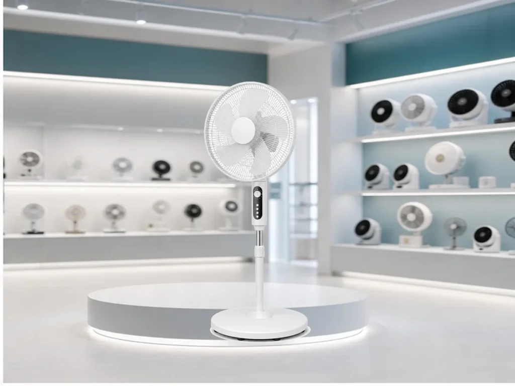 Ventilador de pedestal de 16 pulgadas con temporizador para exportación gallery image 3